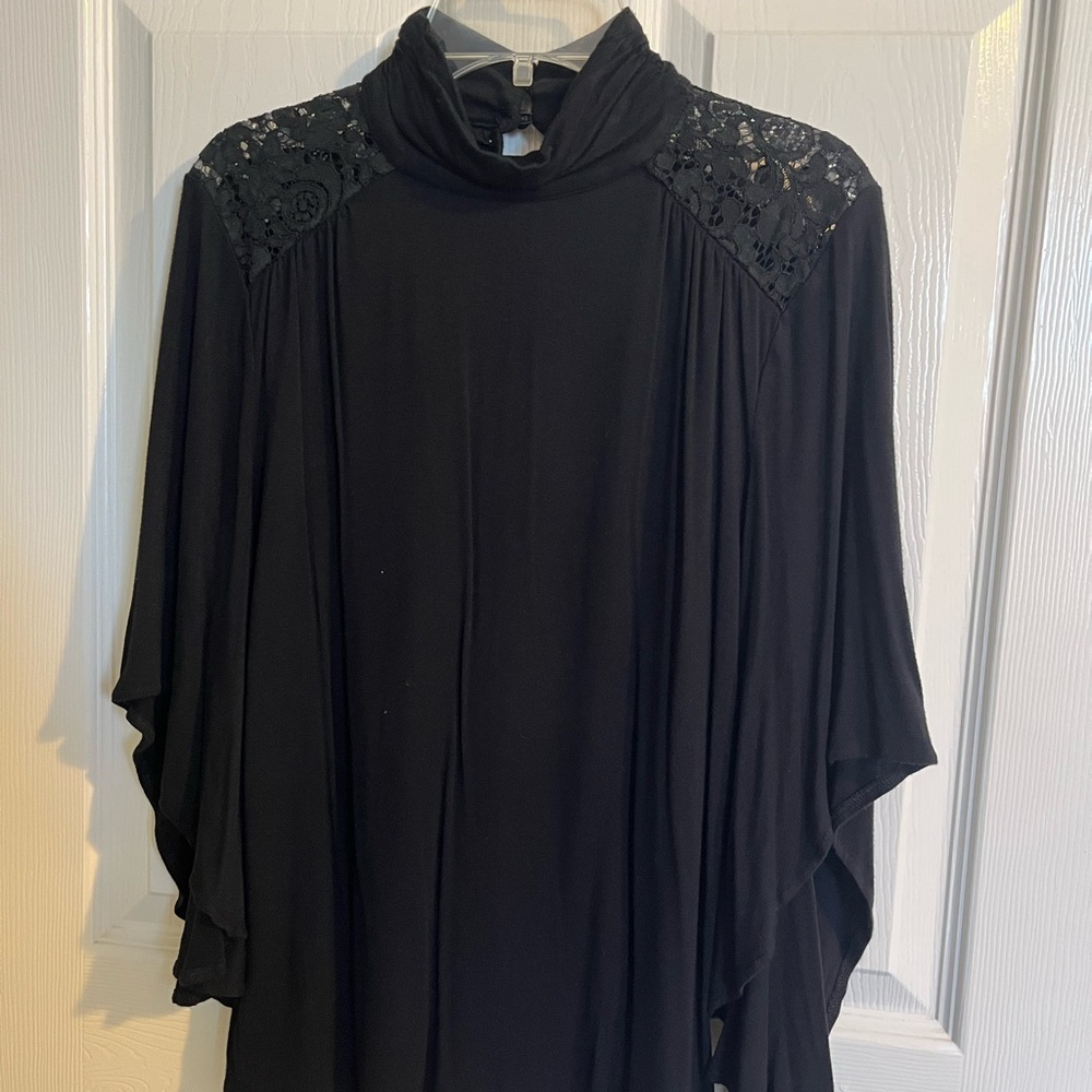 Adrianna Papell Midnight Black Lace Gown